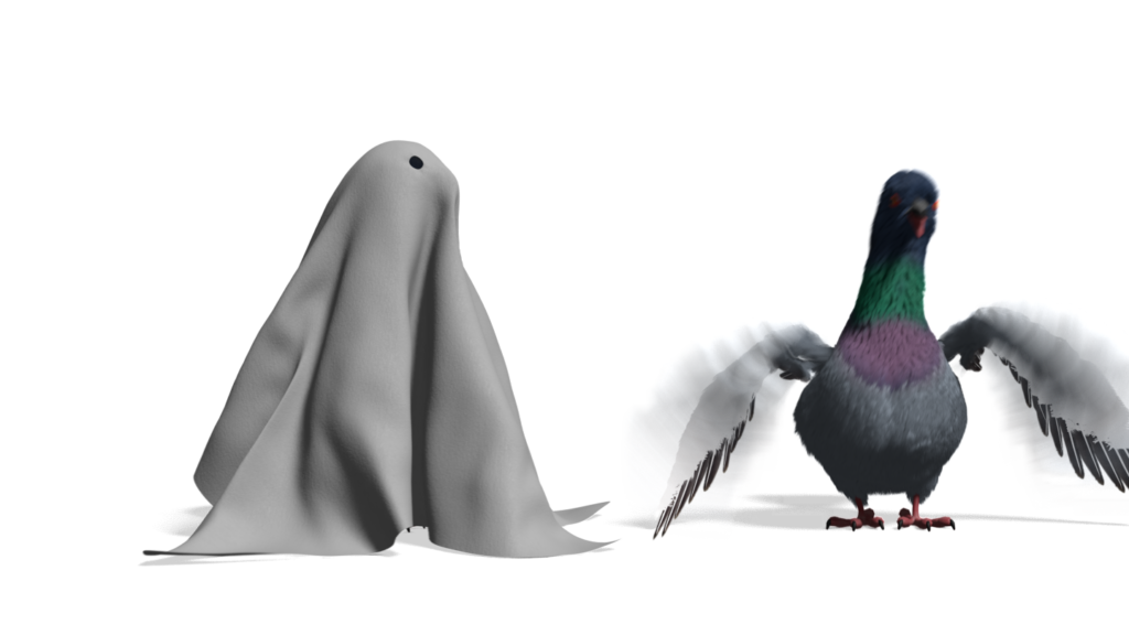 political cartoon about pigeons